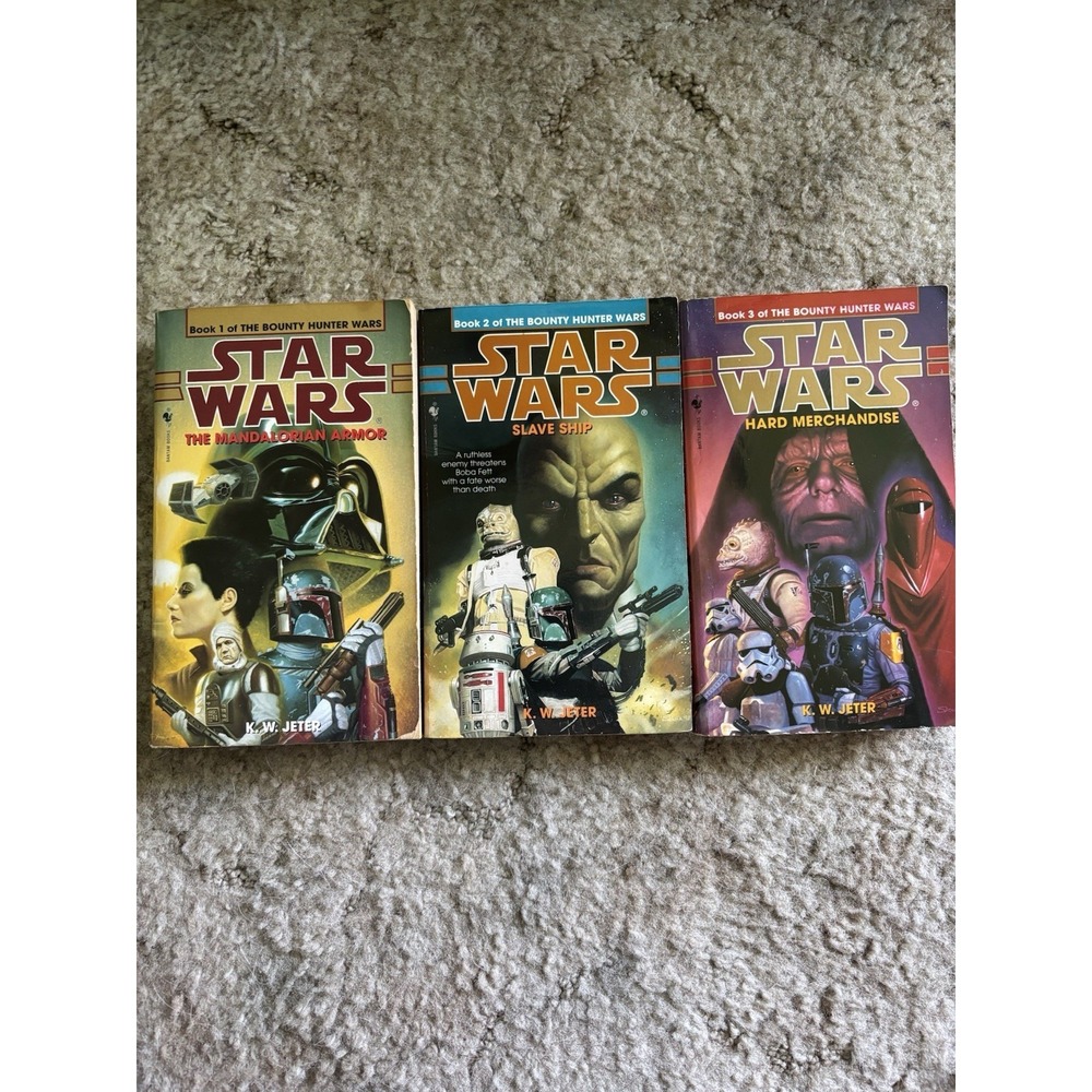 Star Wars The Bounty Hunter Wars Trilogy Books 1-3 Lot KW Jeter Paperback